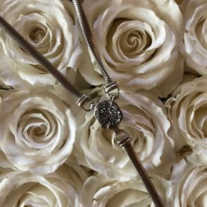 Starla Drusy Lariat Necklace